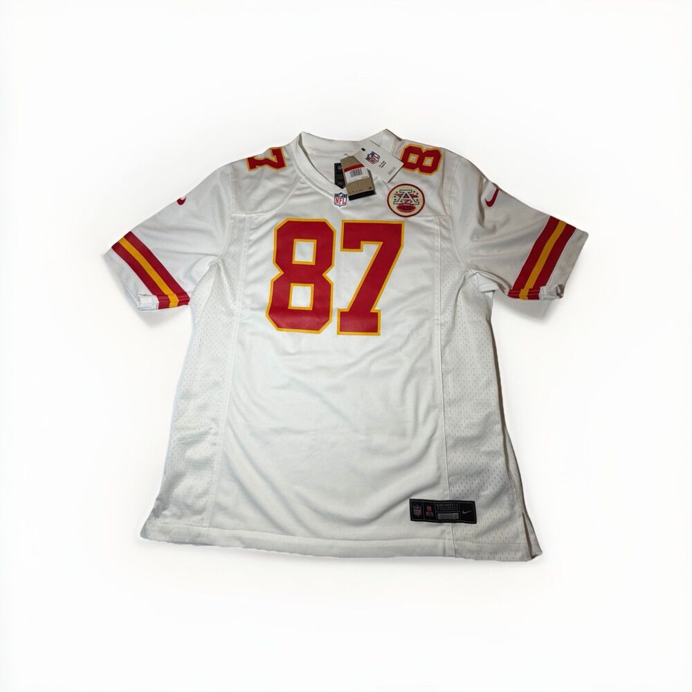 NWT Nike Travis Kelce Kansas City Chiefs White NFL Jersey Men’s Large